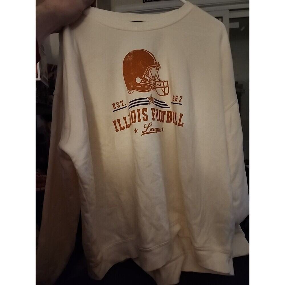 Mens NWT UNIV OF ILLINOIS FIGHTING ILLINI Soft‎  Shirt XL Football A105 Comfy - Picture 2 of 6